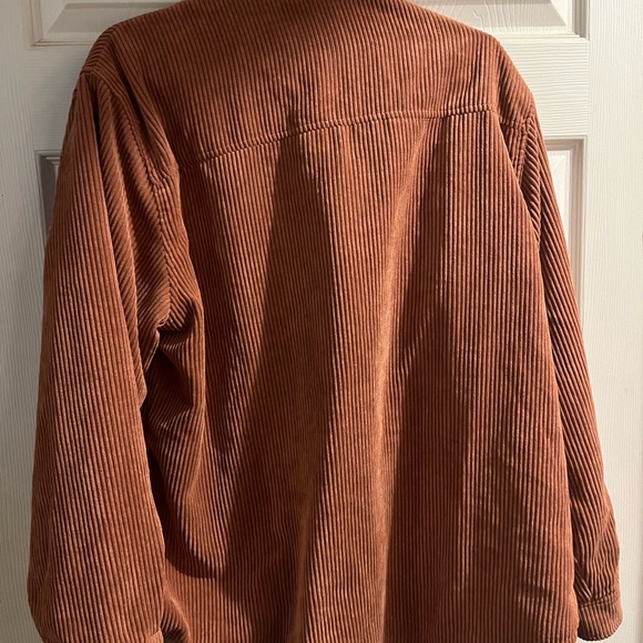 Reversible rust colored corduroy and plaid jacket NWT - Picture 3 of 9
